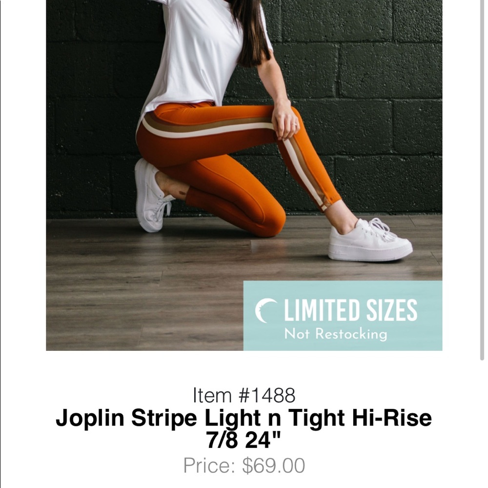 Joplin Stripe LightnTights NWT